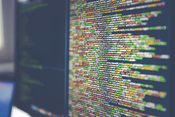 web code on screen web code on screen