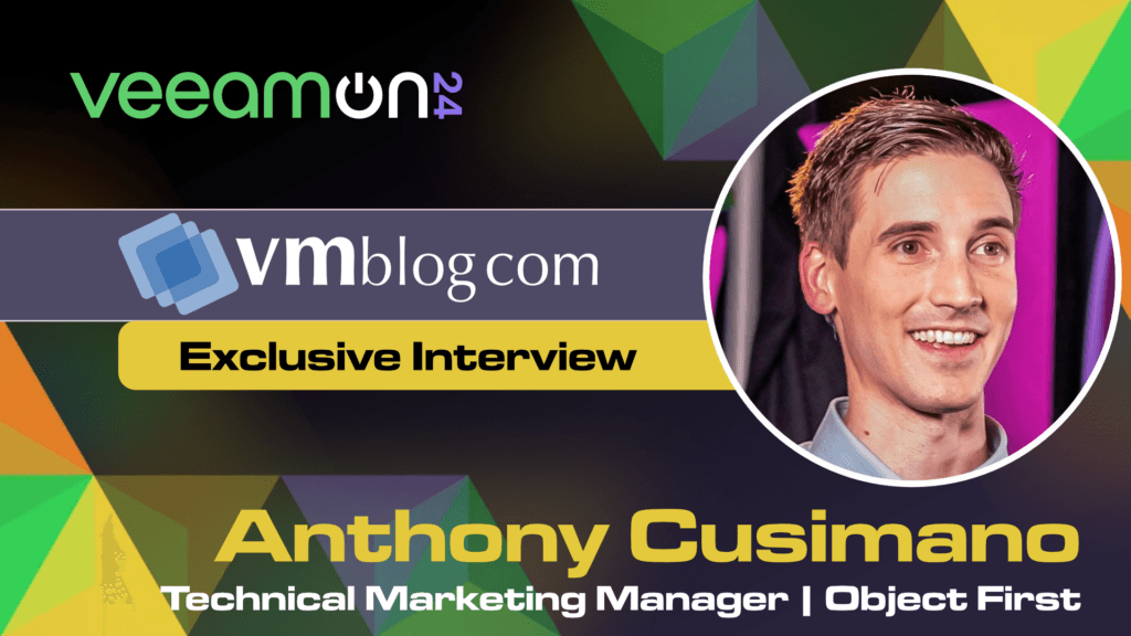 VeeamOn 2024 video interview with Anthony Cusimano | Object First