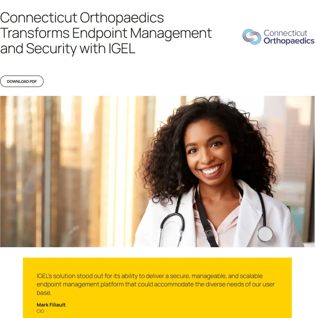 connecticut orthopaedics igel case study