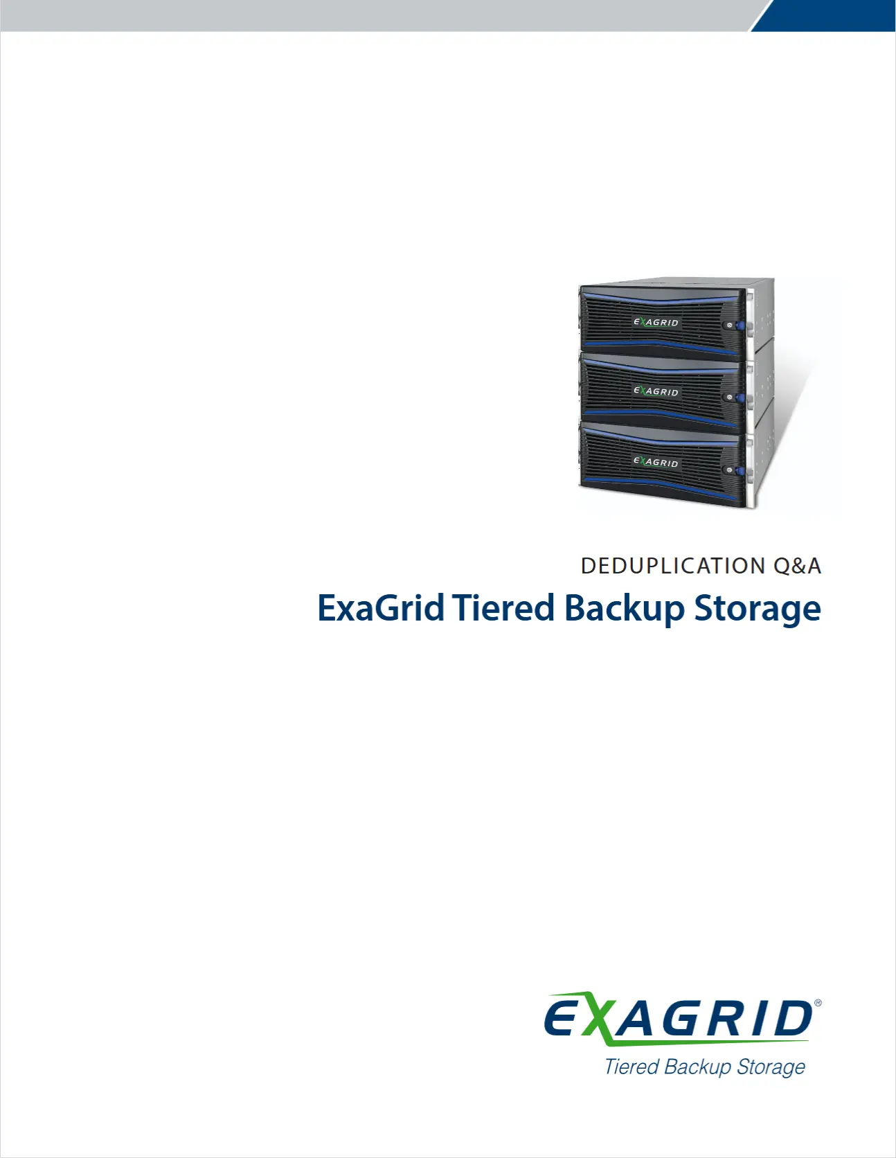 deduplication qa exagrid tiered backup storage