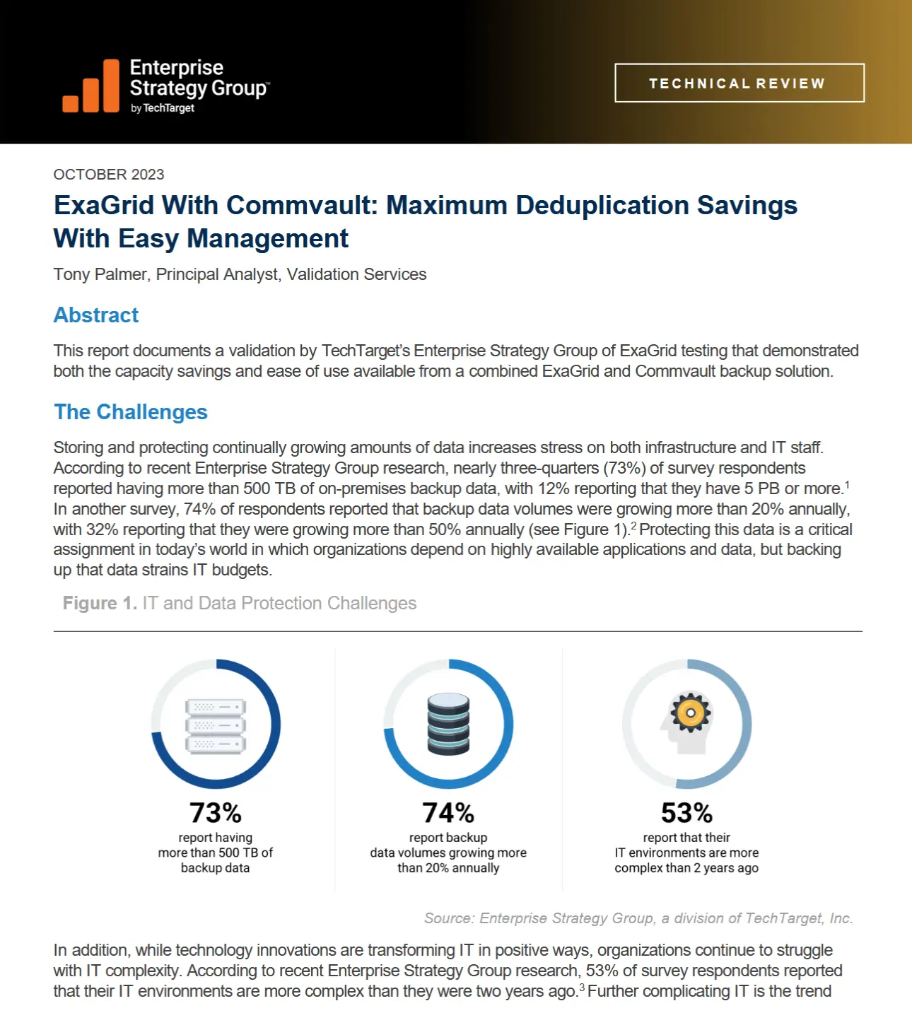 exagrid with commvault esg