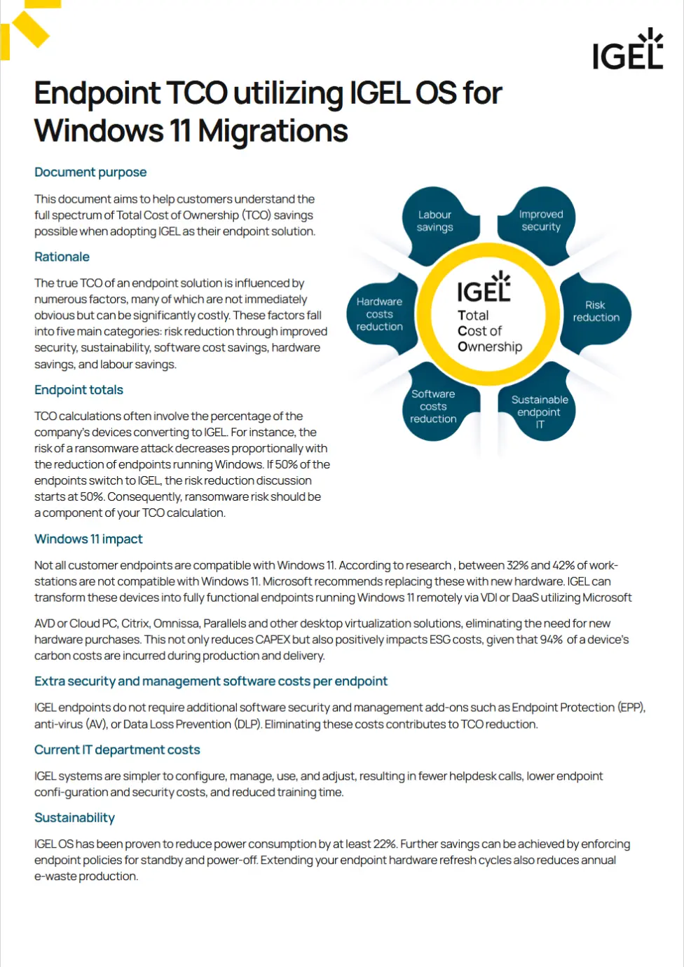 igel endpoint tco