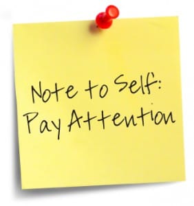 pay attention sticky